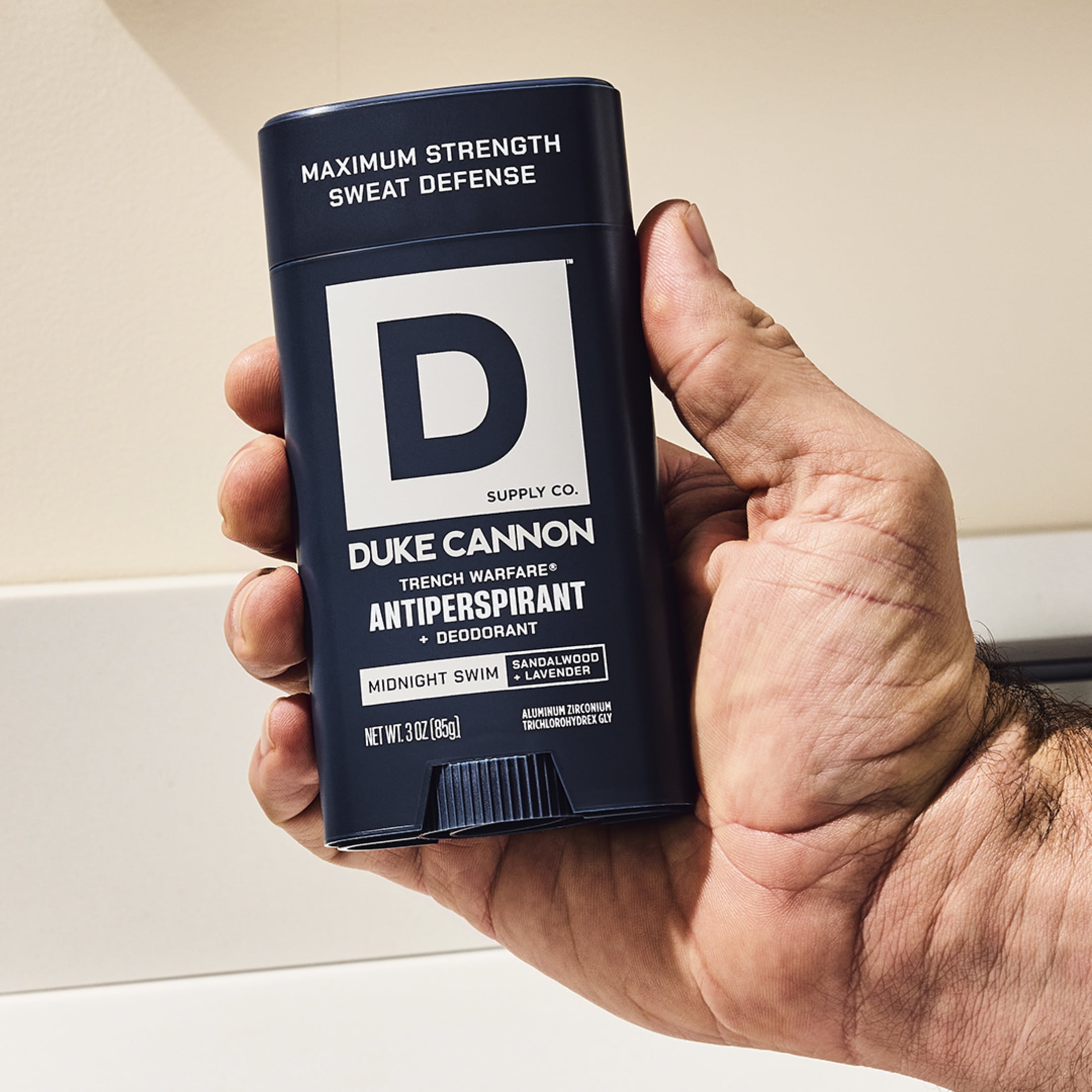 Duke Cannon Trench Warfare® Antiperspirant Deodorant Stick, Midnight Swim, 3 oz