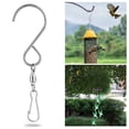 thumbnail image 3 of Joernso 2/8/16 Pcs S-shaped Hanging Swivel Hooks with Clip Great Load Bearing Heavy Duty Dreamcatcher Wind Spinner Wind Chimes Bird Feeder Lantern Holders, 3 of 7