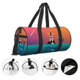 thumbnail image 5 of KLL Lighthouse and Whale Duffle Bag For Men Women Sport Gym Fitness Tote Travel Training Workout Basketball Football Weekender, 5 of 8