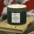thumbnail image 6 of Mainstays 3-Wick Happy Holly Days Scented Candle with a Green Garland Toss Scene Wrap, 13-Ounce, 6 of 6