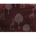 thumbnail image 4 of oneOone Georgette Viscose Fabric Tree & Giraffe Block Print Sewing Fabric BTY 42 Inch Wide, 4 of 4