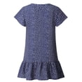 thumbnail image 5 of Surakey Womens Summer Beach Dress V Neck Polka Dot Mini Dress Button Down Ruffles Sundress Casual Loose T-Shirt Dress, 5 of 7
