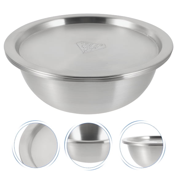 ACDANC 1 Set Stainless Steel Mixing Bowls,Large Mixing Bowl,Stainless Steel Kitchen Soup Bowl with Lid