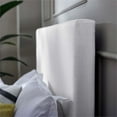 thumbnail image 6 of Maklaine Full/Queen Upholstered Linen Fabric Headboard in White, 6 of 7