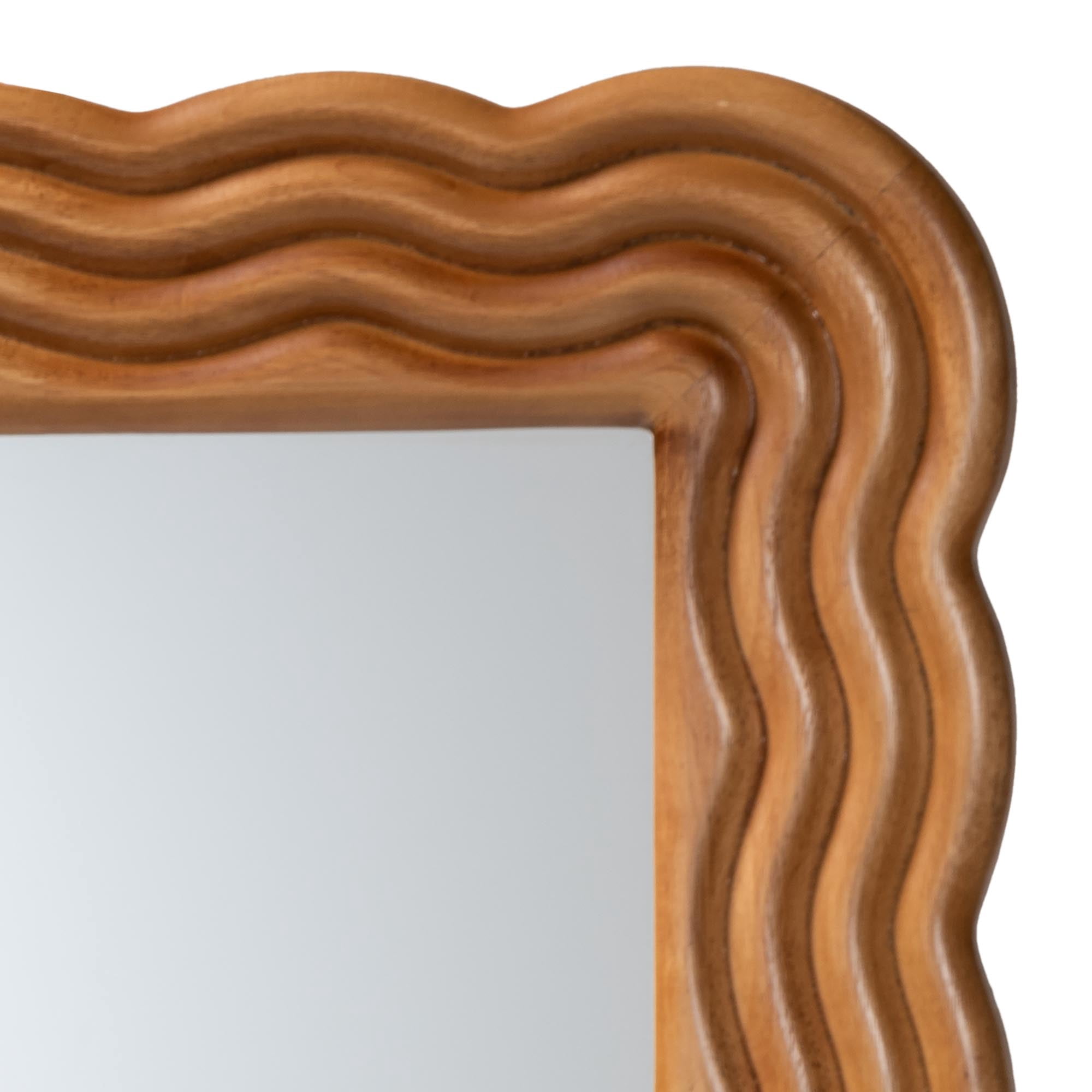 Baxton Studio Acantha Modern Mirror, Walnut Brown