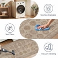 thumbnail image 3 of Washable Kitchen Runner Rug 2x5 ft, Modern Vintage Soft Low Profile Non Slip Rug with PVC Backing, Farmhouse Vintage Carpet for Kitchen Sink, Hallway, Laundry Room, Brown, 3 of 6