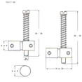 thumbnail image 3 of Lefu 4Pcs 4String Guitar Bridge Saddles For Electric Guitar Bass Replacement Parts, 3 of 10