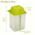 thumbnail image 2 of 1 Pcs Pickle Containers with Strainers Square Dispensers Free Storage of Condiment Food Pickle Holder with Easy to Open Lid Design for Pickled Kitchen Tools, 7.5 inch Tall, 2 of 9