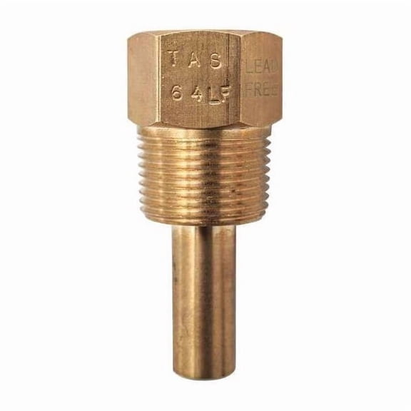 Winters Thermowell,Stepped,1.3 In Insrt Depth TAS64LF