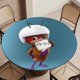 thumbnail image 5 of Hormiga Atómica-theme Fitted Round Tablecloths Elastic Edged Table Covers Waterproof Table Cloth for Kitchen Holiday Party Tables Decor 150cm, 5 of 6