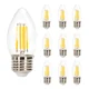 thumbnail image 1 of Lampara Foco Vintage Led Ahorrador C35 E27 6w 10pcs Blanco Cálido, 1 of 7
