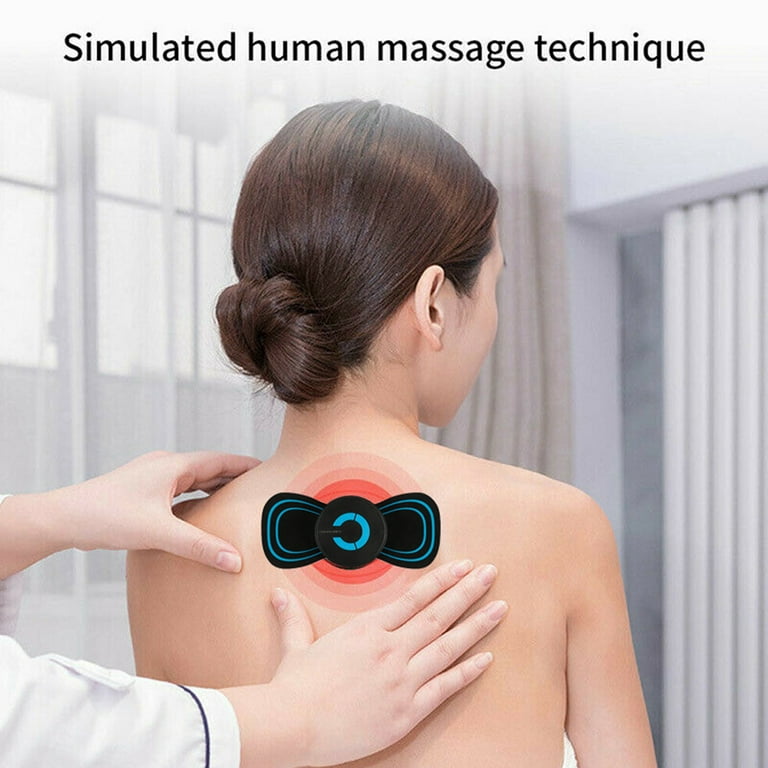 Portable EMS Mini Electric Neck Back Massager Cervical Massage