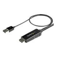 thumbnail image 1 of StarTech.com 10 ft. (3 m) HDMI to DisplayPort Cable - 4K 30Hz - Video cable - HDMI, USB (power only) male to DisplayPort male - 10 ft - black - 4K support, active, 1 of 7
