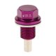 thumbnail image 1 of Tapón de drenaje de aceite de motor magnético anodizado M12X1.25 para morado Púrpura kusrkot Tapón de drenaje de aceite magnético, 1 of 7