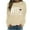 Khaki, variant on Wancir Long Sleeve Fall T-Shirt for Women Family Halloween Thanksgiving Tops Casual Thankful Pumpkin Turkey Graphic Tees