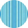 thumbnail image 1 of Ahgly Company Machine Washable Indoor Round Transitional Deep Sky Blue Area Rugs, 3' Round, 1 of 7