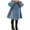 Blue, variant on Vedolay Blazer Jackets for Girl Girl's Fall Winter Coat Warm Wool Blend Hooded Outerwear Jacket,Blue 18-24 Months