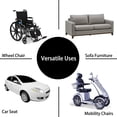 thumbnail image 5 of Anti-Slip Absorbent Washable Incontinence Pad Seat 4 Layer Design Chair Absorbent Pad Protector - For Seniors, Adults, Children or Pets Pad Protector - Set of 2(Black), 5 of 5