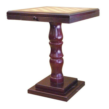 Italian Alabaster Chess Table - ORE Furniture Pedestal Base Chess Table