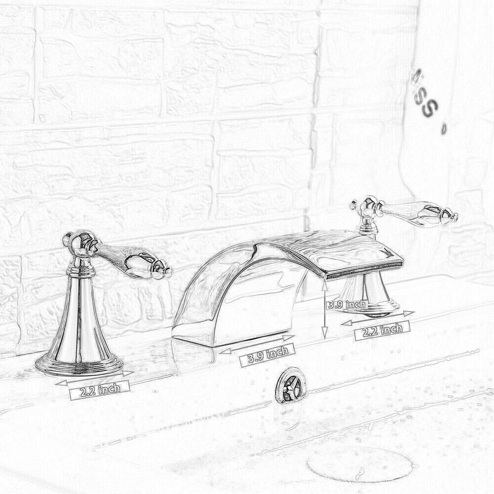 Senlesen LED Bathroom Basin Sink Faucet Matte Black Waterfall Basin Mixer Tap