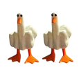 thumbnail image 1 of 2pcs Funny Little Duck Resin Figurines Decor Home Desk Office Garden Duckling Sculpture Statue Decoration, 1 of 5
