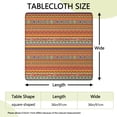 thumbnail image 2 of Washable Floral Boho Tablecloth, 36 Inch Square Elastic Cover for Patio Dining Sets, Kitchen Tables, and Game Night Decor, 2 of 6
