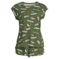 thumbnail image 5 of Lucas Film Women's and Women's Plus Star Wars The Child Top and Shorts Pajama Set, 3-Piece, 5 of 5