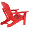 thumbnail image 2 of Polytrends  Laguna Hdpe All Weather Outdoor Patio Foldable Adirondack Chair With Side Table (2-Piece Set) Red, 2 of 5