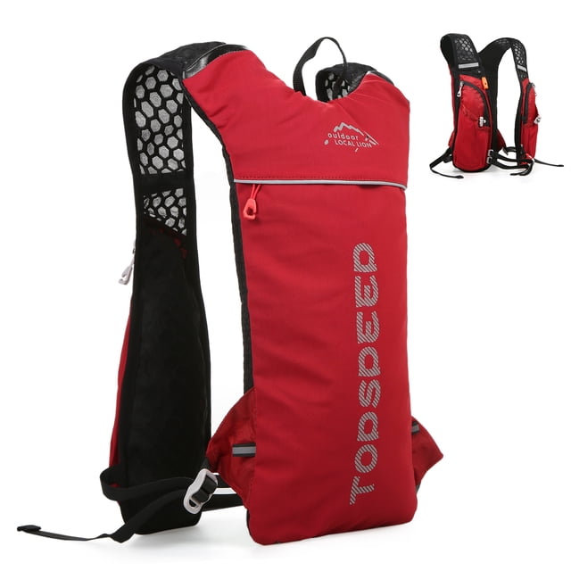 Graflsoa Sac à Dos de Cyclisme Léger Unisexe pour Aventures en Plein Air - Rouge, Capacité de 5 L, Polyester Durable, Idéal pour la Course, la Randonnée et le Vélo