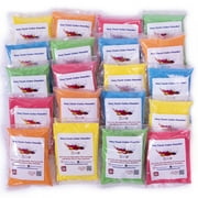 Kulture Khazana All Natural, Washable, Biodegradable, Holi Non-Toxic Color Powder 100gm Pack of 20, Perfect for Color Play
