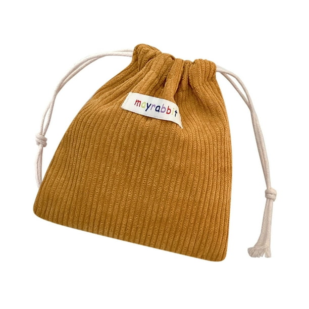 Organizador de Bolsa de Almacenamiento Corduroy Organizador de Banda Elástica, Bolsa de Lápiz Labial de Fragmento, Bolsa Portátil de Almacenamiento Cosmético Bolsa Cosmética Pequeña