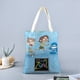 thumbnail image 2 of ChalkZone Bolso de tela con estampado de lienzo para mujer, bolsa de compras reutilizable y estética, con cremallera interior, regalo para mujer, 35 × 40 cm., 2 of 6