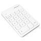 thumbnail image 1 of Teclado numérico Bluetooth Macally para portátil Mac Windows, blanco, 1 of 7