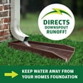 thumbnail image 6 of Master Mark Chevron Splash Block Brown Gutter Downspout 24”, 6 of 7