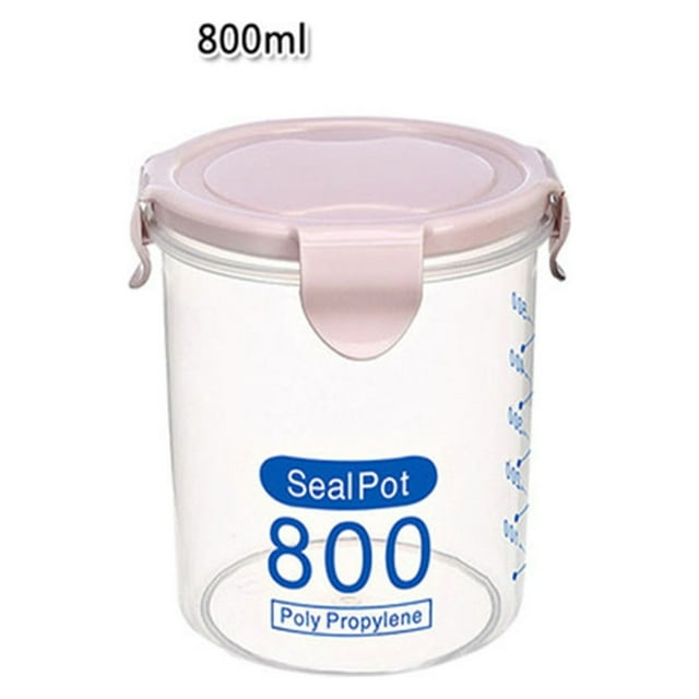 Boîte de Rangement de Cuisine Scellée Conservation des Aliments Plastique Pot Frais Contenant
