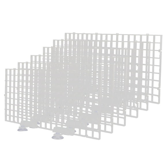 PAMINGONO 1 Set Fish Tank Partition for Aquarium Accessory with White Color and Filtering 11.79X5.89in
