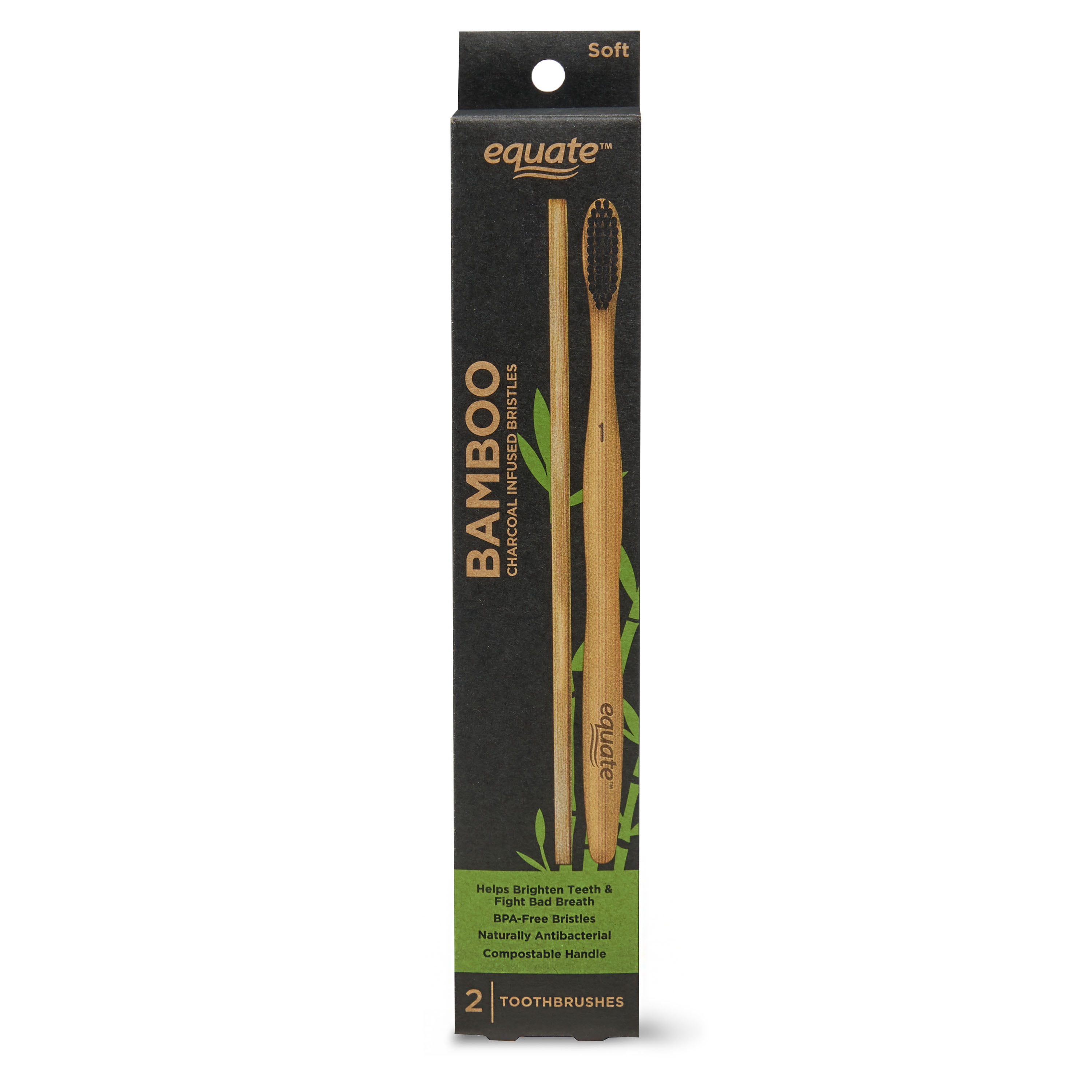 equate bamboo charcoal toothbrush