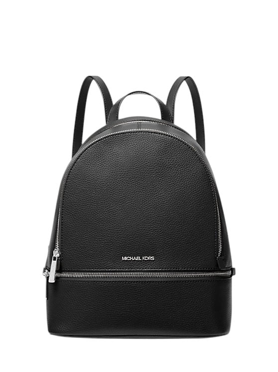 Michael Kors Sheila Medium Brown PVC Front Pocket Bookbag Backpack