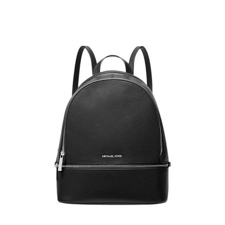 Michael Kors Women's Rhea Medium Pebbled Leather Backpack (Black) 35S5GRAB2L-001