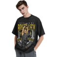 thumbnail image 4 of Rhea Ripley Vintage Oversized Shirt Men's Short Sleeved Tops Women's Crew Neck Graphic Tees, 4 of 5
