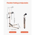 thumbnail image 4 of KFFKFF Bike Repair Stand, 88 lb Heavy-duty Bicycle Work Stand with 41.3-59.8 in Adjustable Height & Magnetic Tool Tray, Foldable Bicycle Maintenance Rack, Shop Home Mechanics, 4 of 9