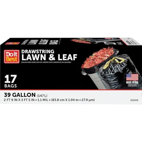 Presto Products 602505 17Ct 39 Gal. Bk Lwn/Lf Bag