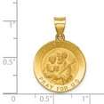 thumbnail image 2 of 14K Yellow Gold Charm Pendant 21 mm 19 Polished And Satin St. Joseph Medal, 2 of 3