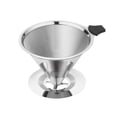 thumbnail image 2 of Tongina Stainless Steel Coffee Cone Brew Coffee Pour over Coffee Maker Fine Mesh Single Cup Coffee Maker for Restaurant Small, 2 of 8