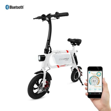 SwagCycle Envy Pro Folding Electric Bike, Pedal Free and App Enabled, 18 mph E Bike with USB Port to Charge on the Go
