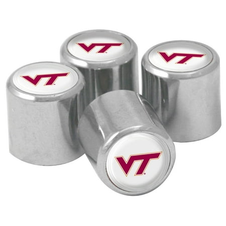 Virginia Tech Hokies Metal - NCAA Virginia Tech Hokies Metal Tire Valve Stem Caps, 4-Pack, Officially Licensed NCAA Product By Stockdale