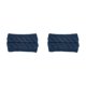 thumbnail image 3 of Jumpingount Diadema de invierno para mujer Orejeras elásticas de ganchillo para mujer Azul marino Armada 2Conjunto, 3 of 6