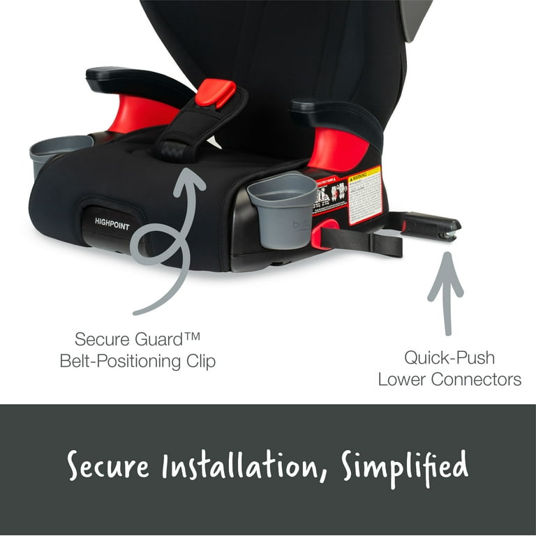 Britax Highpoint Backless Belt Positioning Booster Seat SafeWash