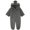 Gray, variant on Newborn Baby Warm Fleece Hooded Romper Jumpsuit 0-12 Months