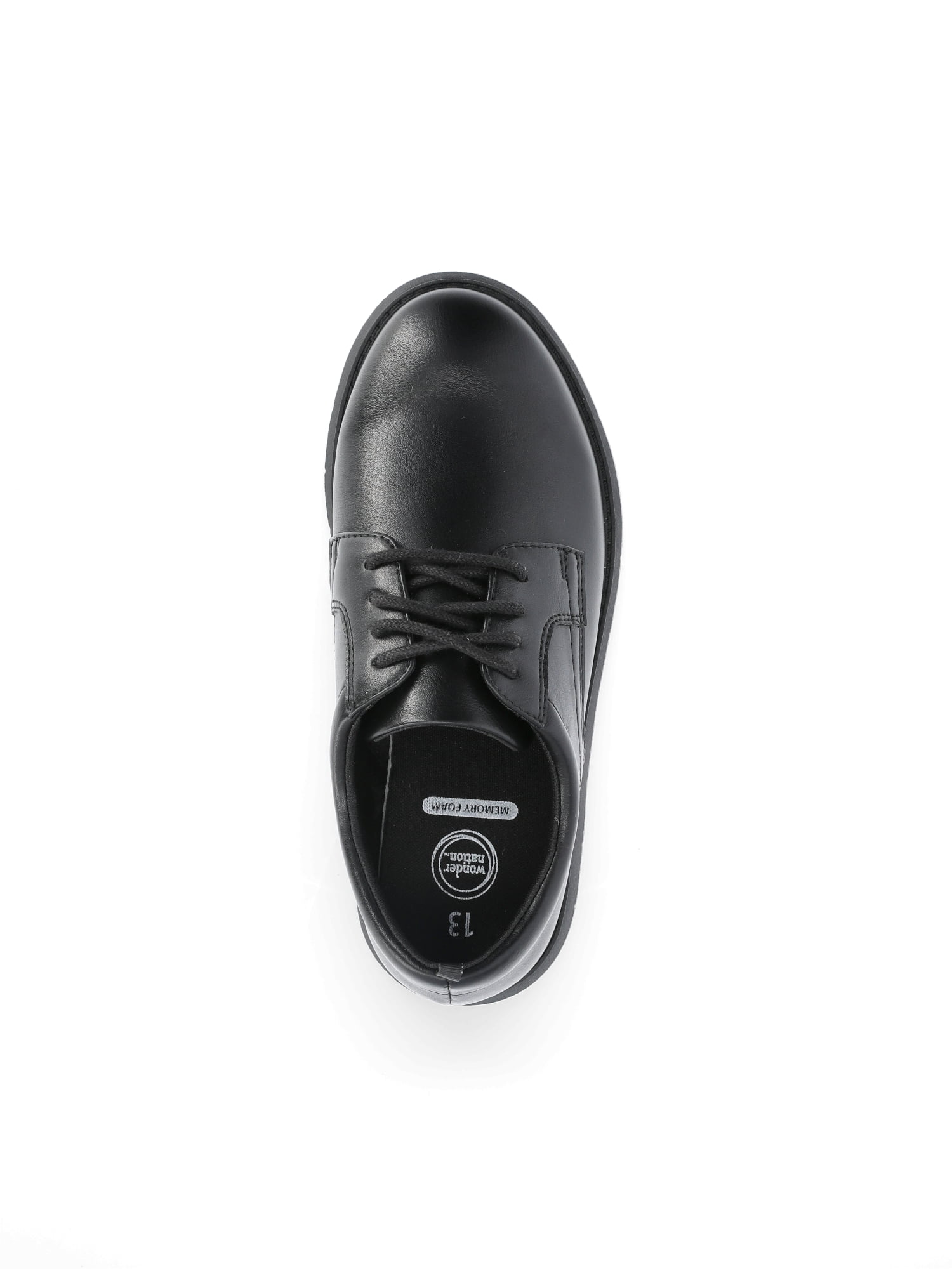 Wonder Nation Boys Lace-Up Oxford Dress Sneakers